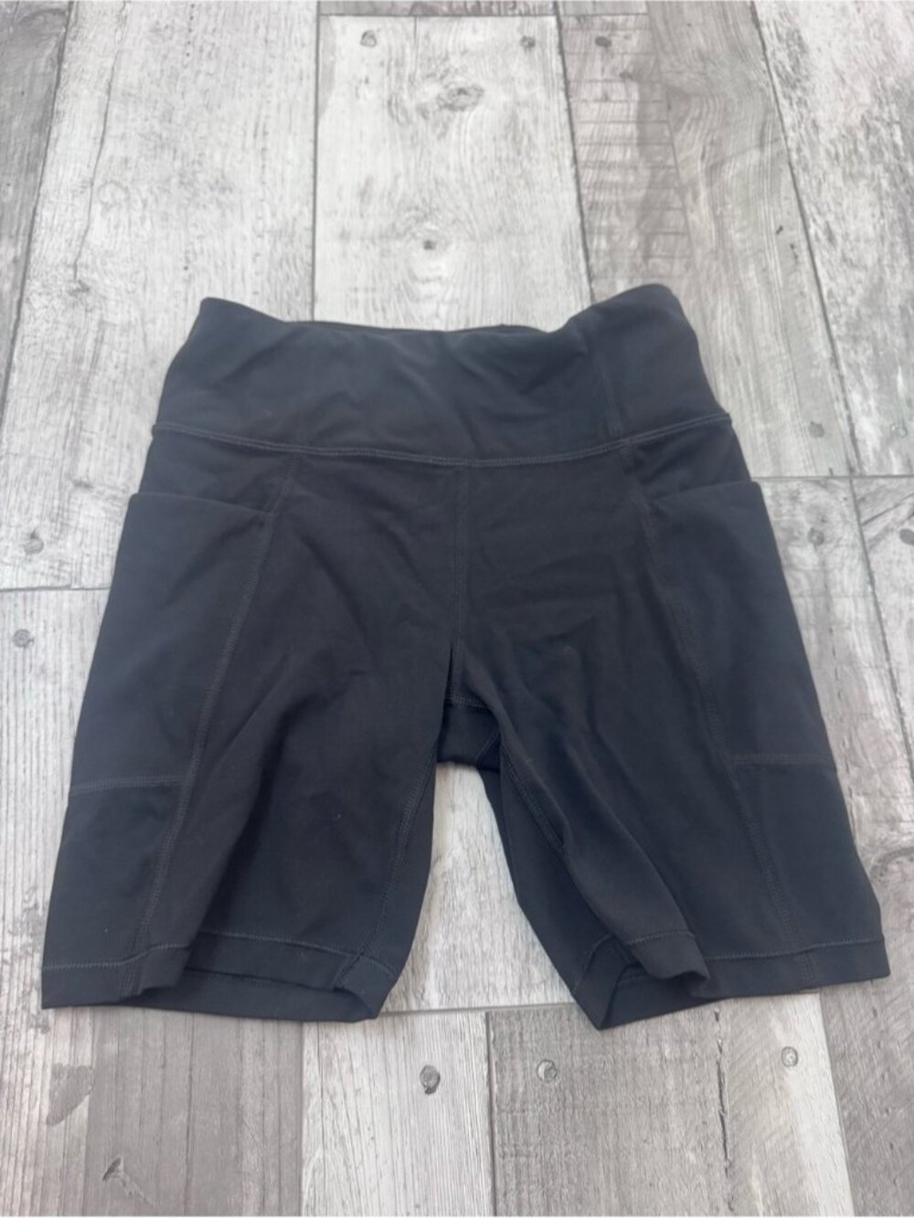 ATHLETA Girl Stash Your Treasures Pocket Bike Short Black Large 12